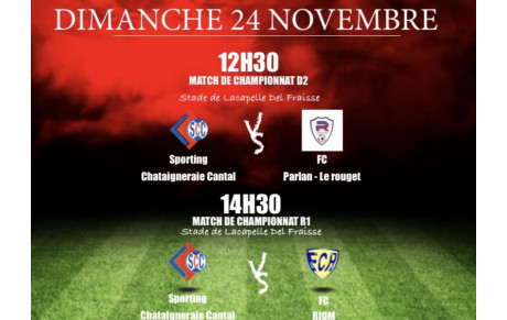 Affiche du week end (24.11.2019)