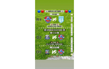 Rencontres du week-end des 9 et 10 octobre 2021