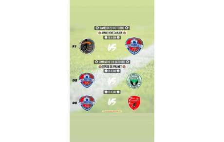 RENCONTRES DU WEEK-END DES 23 ET 24 OCTOBRE 2021
