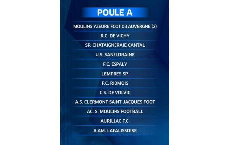 REGIONALE 1 - POULE A
